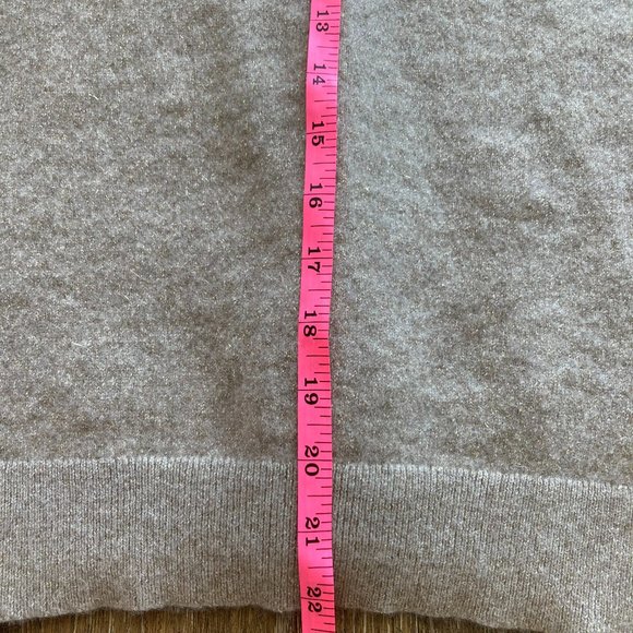 Charter Club Cashmere Metallic Size S V-Neck Tan Sweater - Picture 9 of 11